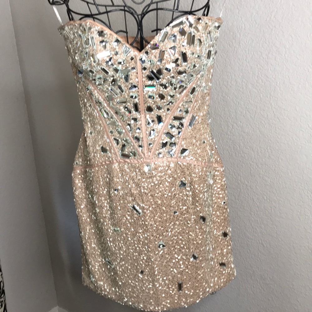 Beautiful tan Mini dress